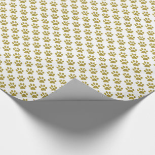 Weißes Tatzendruckhundeliebhaber-Packpapier Geschenkpapier