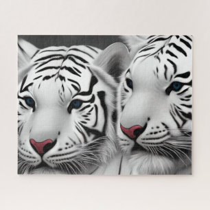 Weißes Tiger-Puzzle
