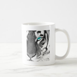 Weißes Tigeraquaauge Kaffeetasse