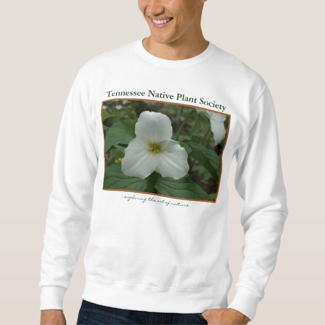 Weißes Trillium-T-Shirt Sweatshirt (Vorderseite)