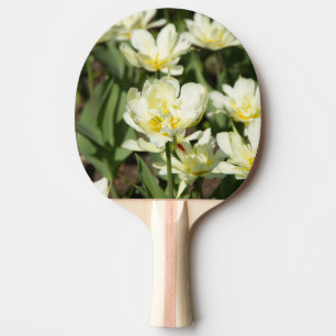 Weißes Tulpen-Foto Tischtennis Schläger
