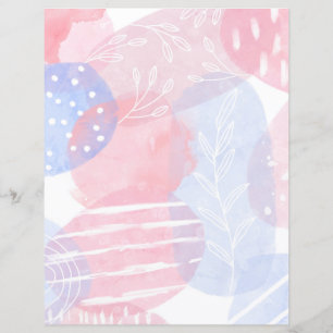 Weißes und blaues Abstraktes Scrapbook