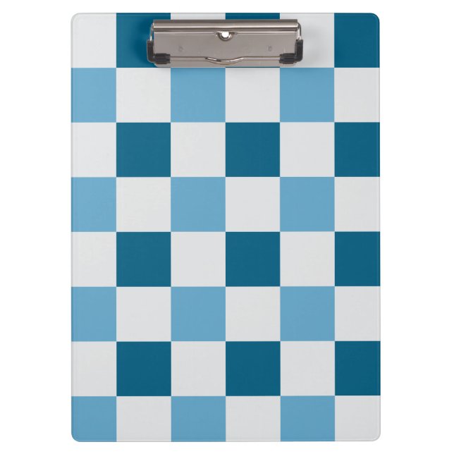 Weißes und blaues Karton Klemmbrett (Vorderseite)
