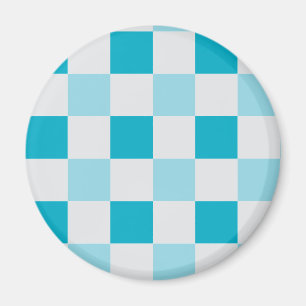 Weißes und blaues Karton Magnet