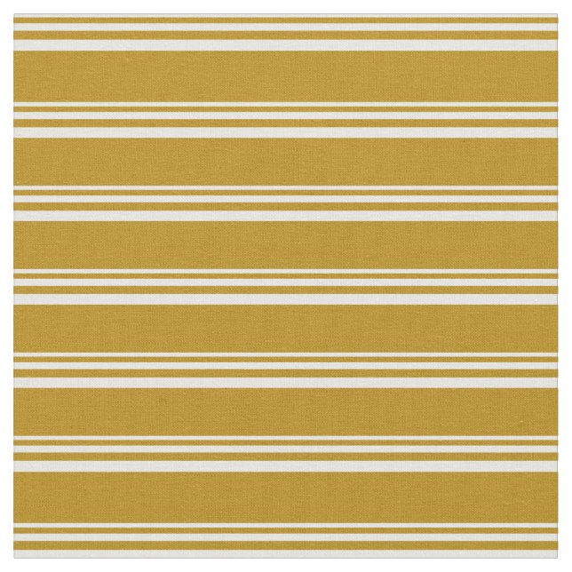 Weißes und dunkles Goldenrod-Muster Stoff (Nahaufnahme)