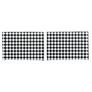 Weißes und fettes schwarzes Chevron-Muster Kissenbezug