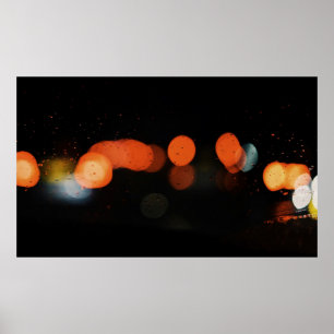 weißes und orangefarbenes Kunststoffspielzeug Poster