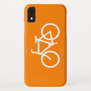 Weißes und oranges Fahrrad Case-Mate iPhone Hülle