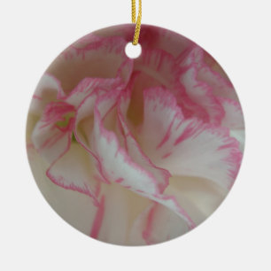 Weißes und rosa Gemälde - Geburtsdatum Keramikornament