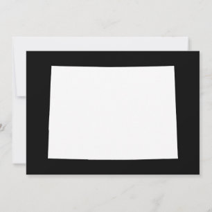 Weißes und schwarzes Colorado Einladung