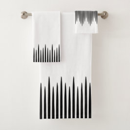 Weißes unverschämtes schwarzes Set