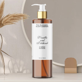 Weißes, Vintages, wasserdichtes Etikett