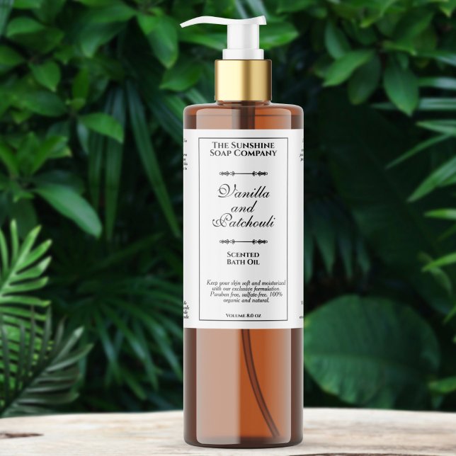 Weißes, Vintages, wasserdichtes Etikett (Von Creator hochgeladen)