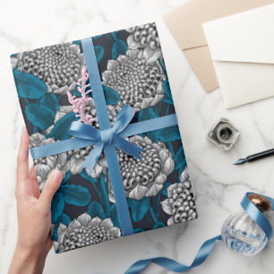 Weißes Waratah-Blume-Packpapier Geschenkpapier