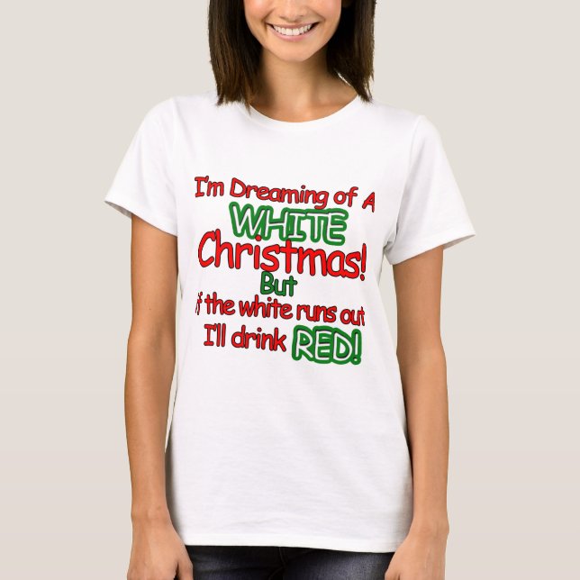 Weißes Weihnachten T-Shirt (Vorderseite)