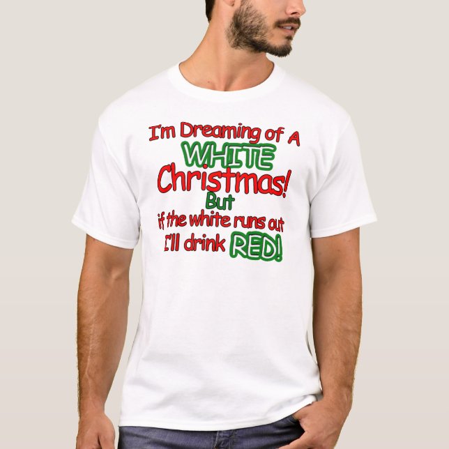 Weißes Weihnachten T-Shirt (Vorderseite)