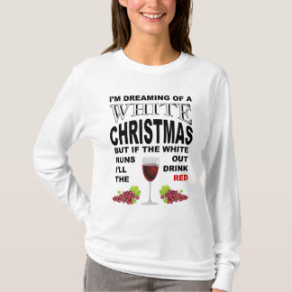 Weißes Weihnachtsgetränk-Wein-Shirt T-Shirt