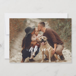 Weißes Weihnachtskarte Einladung