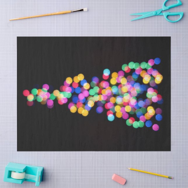 Weißes Weihnachtslichtpapier Seidenpapier (Basteln)