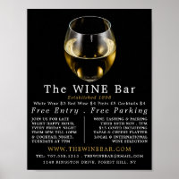 Weißes Weinglas, Weinwerbung/Bar
