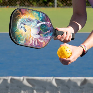 Weißes Wunder: Das spektrale weiße Einhorn Pickleball Schläger