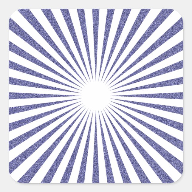 Weißes Ziel: Quadratischer Aufkleber (Vorderseite)