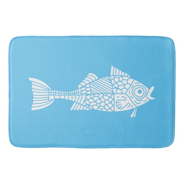 Weißfisch Badematte (Vorderseite)