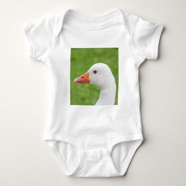 Weißgans Baby Strampler (Vorderseite)