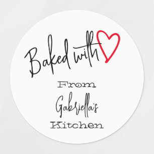 Weißgebacken mit Liebe Backen aus der Küche von Etiketten