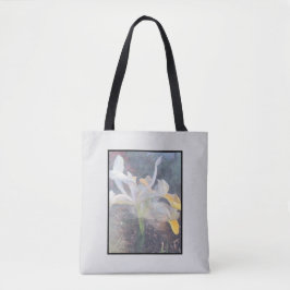 Weißgelbe Iris Elegantes Foto Tasche