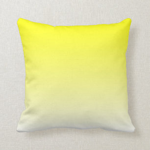 Weißgelber Ombre Kissen