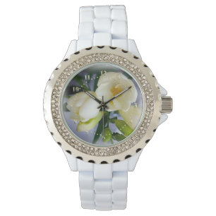 Weißgelbes Gefriermittel Armbanduhr