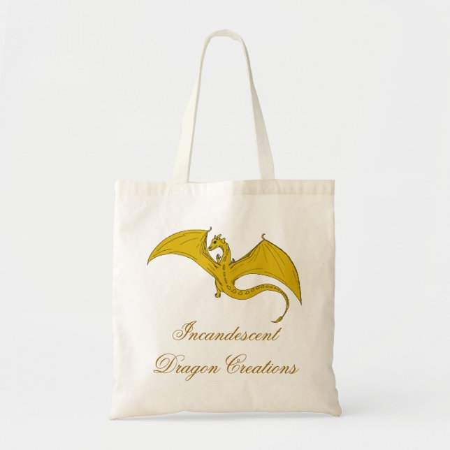 Weißglühende Drache-Kreationens-Taschentasche - Tragetasche (Vorne)