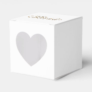 Weißgold-Schriftzeichen niedlich Geschenkschachtel