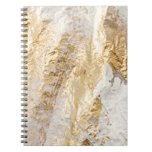Weißgoldpinsel malte Textur. Notizblock
