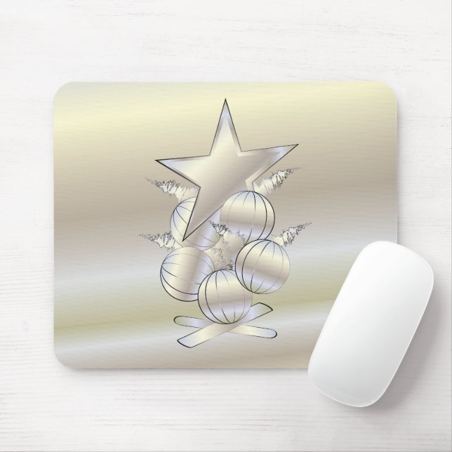 Weißgoldstrahlen Mousepad (Mit Mouse)