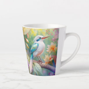 Weißkamm-Schillerentenflügel-Fantasievogel Milchtasse