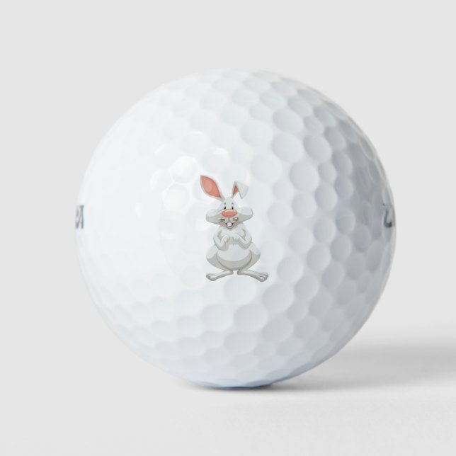 Weißkaninchen Golfball (Vorderseite)