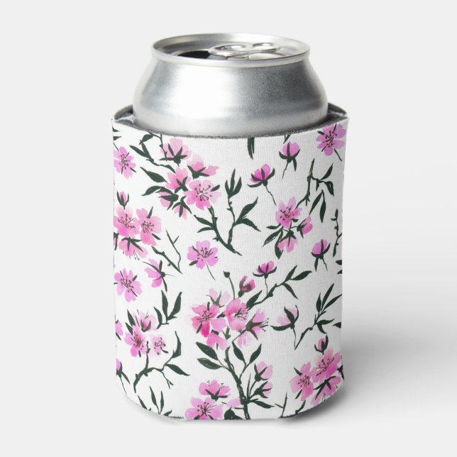 Weißkirschblüte Dosenkühler (Kanne Vorderseite)