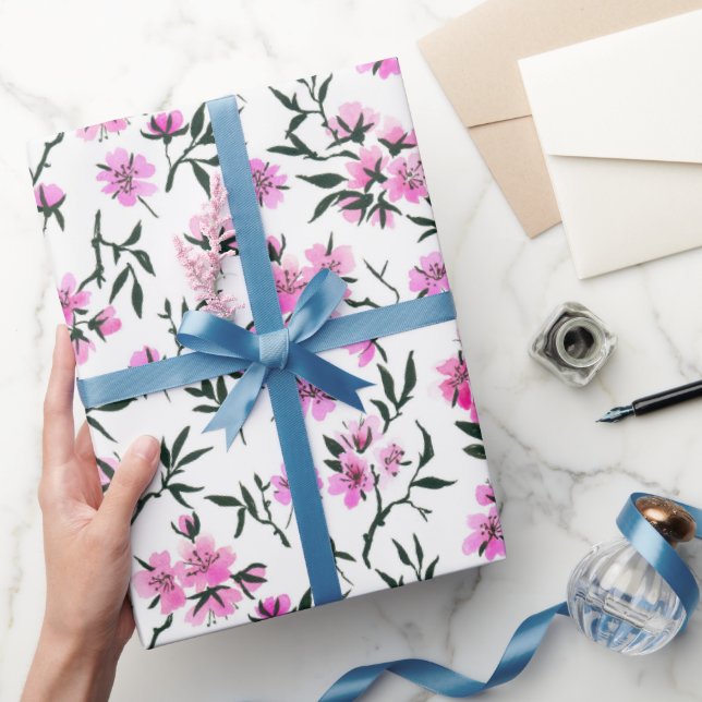 Weißkirschblüte Geschenkpapier (Schenken)