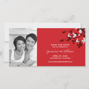 Weißkirsche Blüten Asiatische Sakura Blume Foto Save The Date