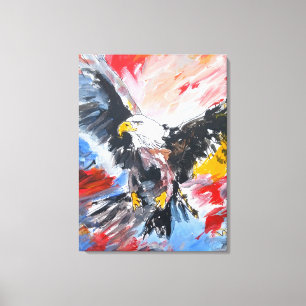 Weißkopfadler im Flug Neo-Expressionist Leinwanddruck