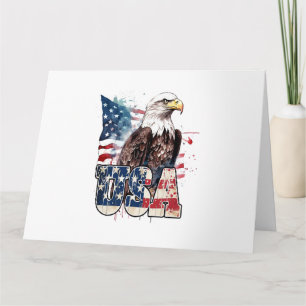 Weißkopfseeadler Amerikas 250. Geburtstag Karte