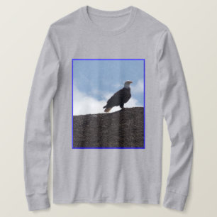 Weißkopfseeadler auf Hochland-Langarm-T-Shirt T-Shirt
