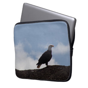 Weißkopfseeadler auf hohem Grund Laptop-Hülle Laptopschutzhülle