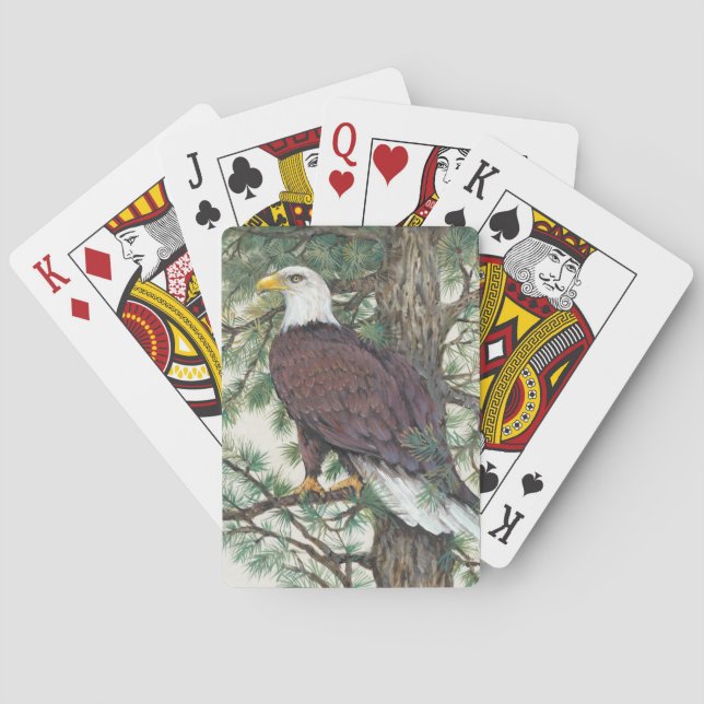 Weißkopfseeadler auf Niederlassung Spielkarten (Rückseite)