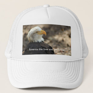 Weißkopfseeadler Baseballkappe DIE FREIEN UND DIE Truckerkappe