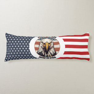 Weißkopfseeadler-Büste mit Hintergrund der amerika Seitenschläferkissen