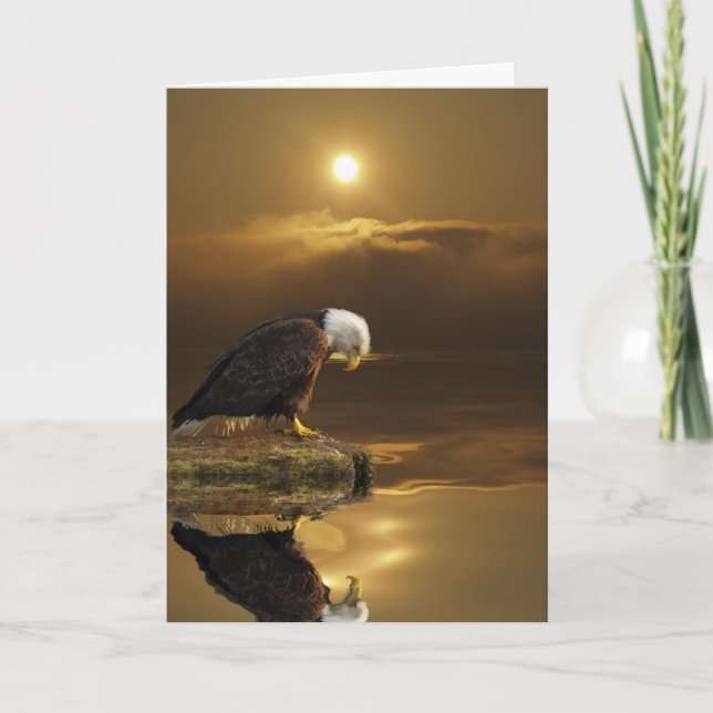 Weißkopfseeadler DANKBARKEIT Reihe Dankeskarte (Vorderseite)