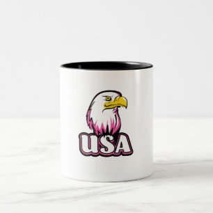Weißkopfseeadler der USA Zweifarbige Tasse